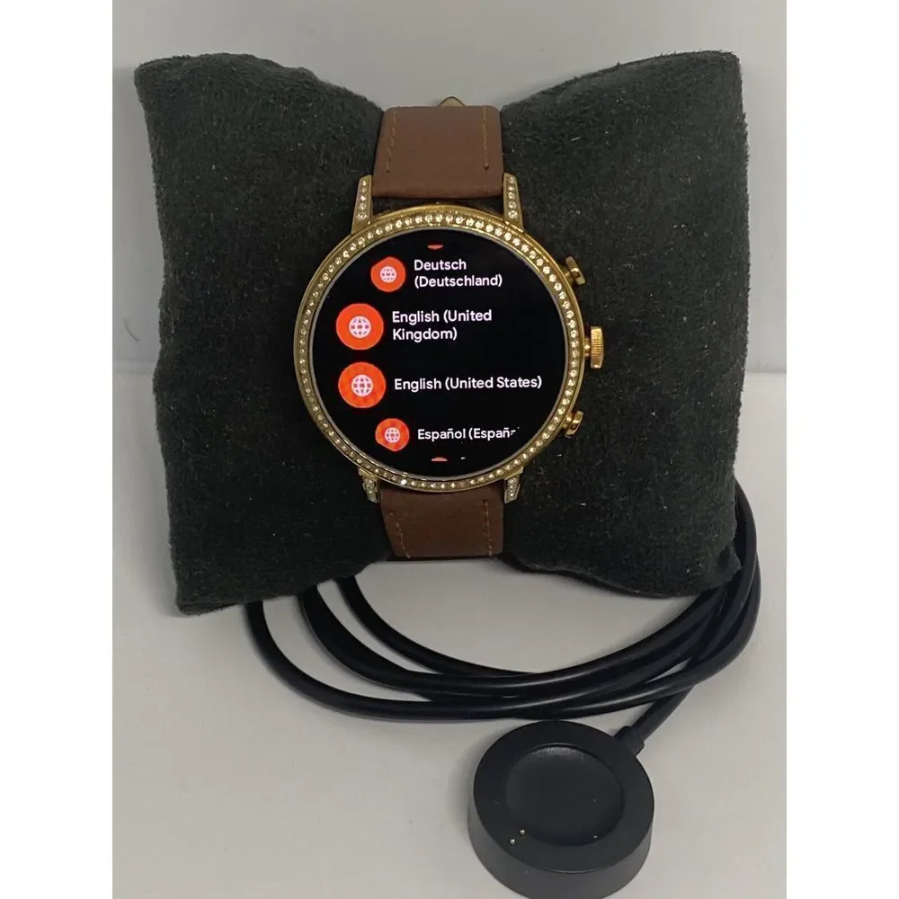 Fossil Gen 4 Authentic Digital Dial Smart Watch Custom Band FTW6015 AB600